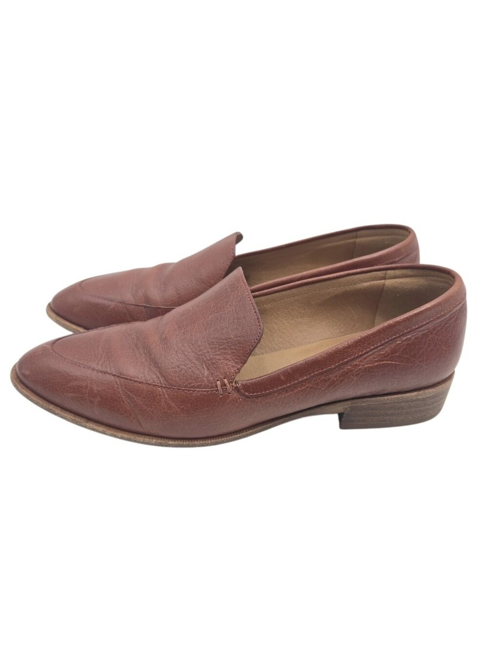 Madewell The Francis Loafers Burnished Mahogany Brown Leather Slip-On - Picture 4 of 12